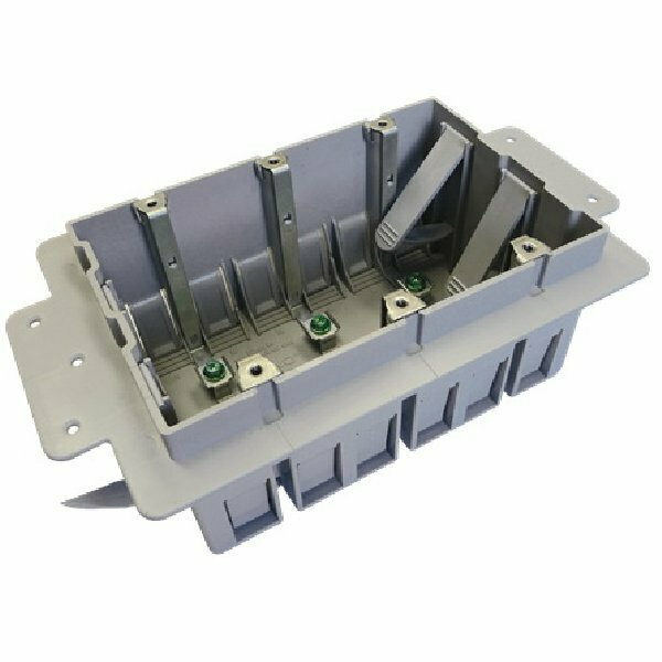 Ipex Electrical Box, ICF Electrical Box, 3 Gang, PVC, Rectangular 220022